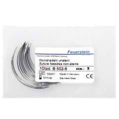Feuerstein Sütür İğnesi. Spring Eye. 3/8. Keskin. 60 mm (12 Adet)