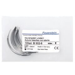 Feuerstein Sütür İğnesi. Spring Eye. 3/8. Keskin. 55 mm (12 Adet)
