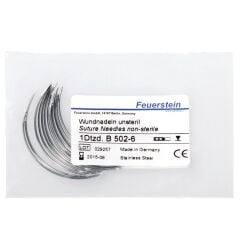 Feuerstein Veteriner Sütür İğnesi. Spring Eye. 3/8. Keskin. 50 mm (12 Adet)