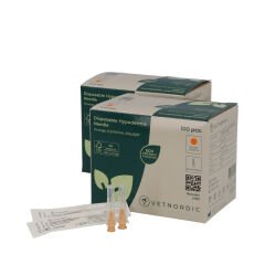 Vetnordic Enjektör İğnesi (25G x 5/8)  0,5x16 mm  (100 Adet) Turuncu