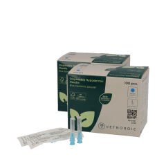 Vetnordic Enjektör İğnesi (23G x 3/8)  0,6x10 mm  (100 Adet) Mavi