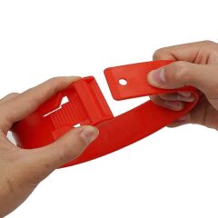 Geppas Ayak İşaretleme Bandı. Plastik. 36 cm. Kırmızı