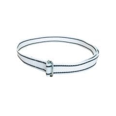 Büyükbaş Boyun Numaratör Kayışı. Palaska Tip. 160 cm. Beyaz / Siyah