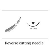 Kruuse-Vet Sütür İğnesi. Regular Eye. 3/8. Keskin. 17 mm. 10/pk
