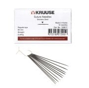 Kruuse-Vet Sütür İğnesi. Regular Eye. Düz. Keskin. 60 mm. 10/pk