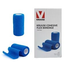 Kruuse Flexible Cohesive Bandaj. Mavi (18'li Paket) 10 cm x 4.5 metre