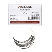 Kruuse-Vet Sütür İğnesi. Spring Eye. 3/8. Keskin. 61 mm. 10/pk
