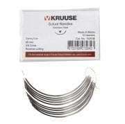 Kruuse-Vet Sütür İğnesi. Spring Eye. 3/8. Keskin. 89 mm. 10/pk