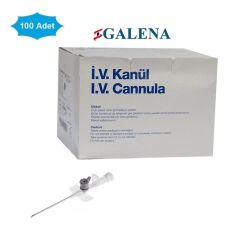 Galena Veteriner İntraket. IV Kanül. 16G (1.8x45 mm) Gri. 100'lü Paket