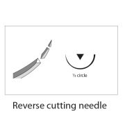Kruuse-Vet Sütür İğnesi. Spring Eye. 1/2. Keskin. 69 mm. 10/pk