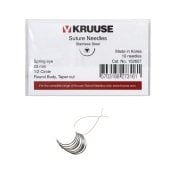 Kruuse-Vet Sütür İğnesi. Spring Eye. 1/2. Yuvarlak. 23 mm. 10/pk