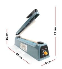 30 cm Poşet Ağzı Kapama Yapıştırma Makinası. Metal Gövdeli Model