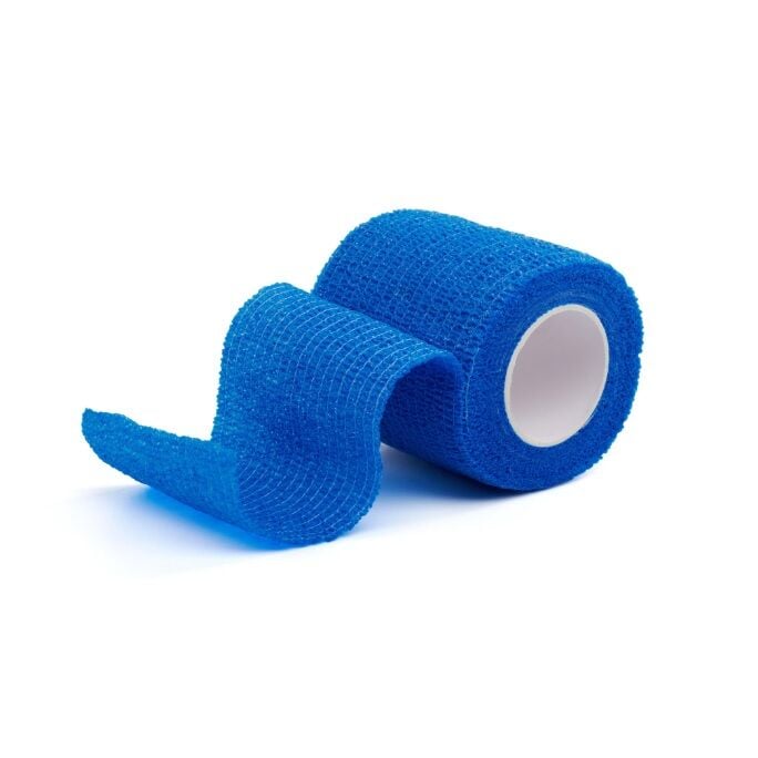 Kruuse Flexible Cohesive Bandaj. Mavi. 5 cm x 4.5 metre