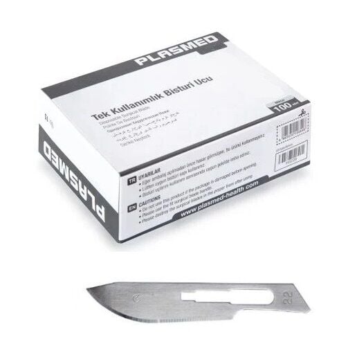 Plasmed Bistüri Ucu No:22 (100 Adet)