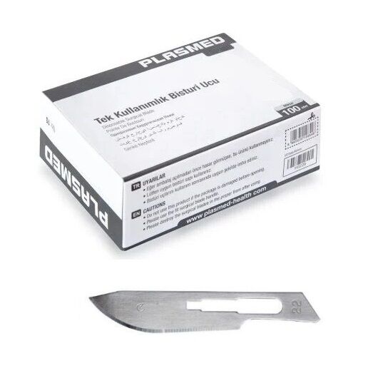 Plasmed Bistüri Ucu No:22 (100 Adet)