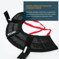Petsuit Tekstil Elizabeth Yakalık 10 cm. Desenli. Yıkanabilir
