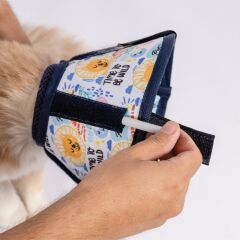 Petsuit Tekstil Elizabeth Yakalık 10 cm. Desenli. Yıkanabilir