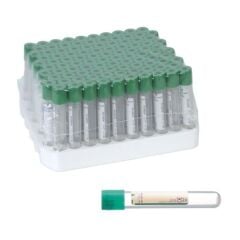 Vakumlu Tüp. 9 ml. Lityum/Heparinli. Yeşil Kapaklı (100 Adet)