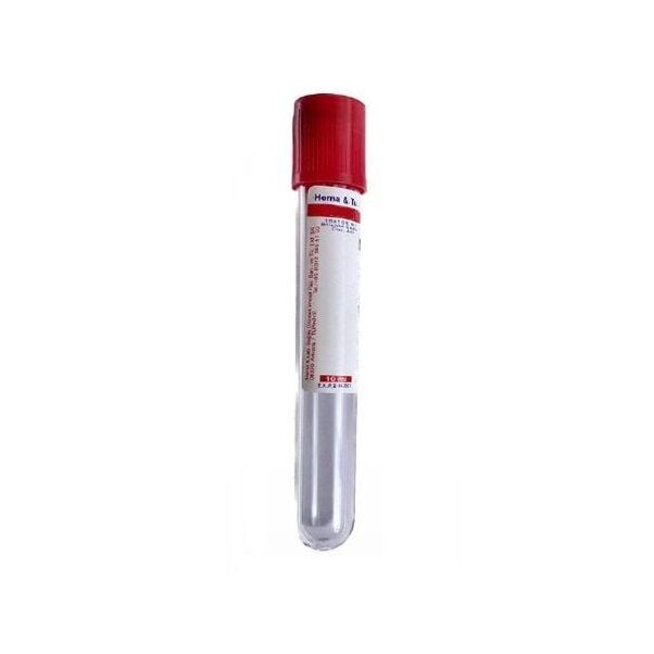 Vakumlu Tüp. 10 ml. Clot Activator. Kırmızı Kapaklı (1 Adet)