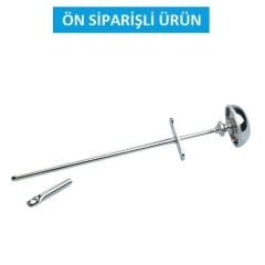 Kruuse Trokar 3 x 135 mm ( Atlar için ) Paslanmaz Çelik