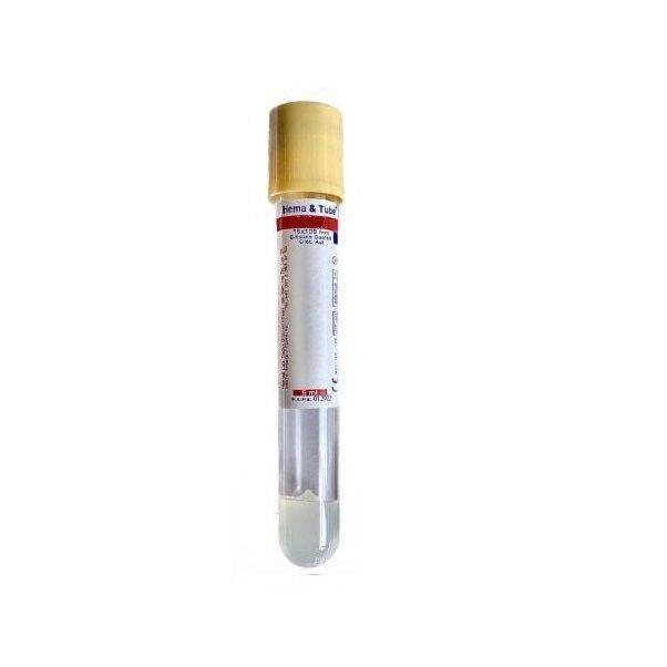 Vakumlu Tüp. 9 ml. Jelli. Sarı Kapaklı (1 Adet)