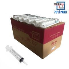 Berika Plastik Beslenme Enjektörü. 50 ml. Çam Uçlu ( 70 Adet )
