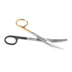 Kruuse Sol El İçin Mikro Ton Makas. 14,5 cm. Künt / Sivri. Eğri