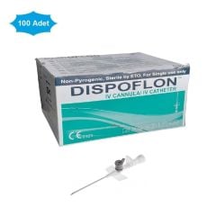 Dispoflon İntraket. IV Kanül. 16G (1.8x45 mm) Gri. 100'lü Paket