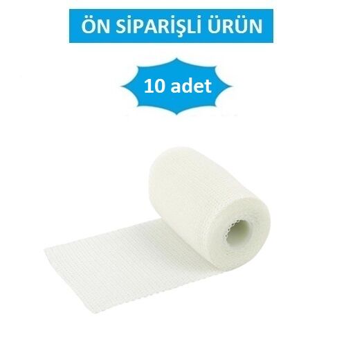 Kruuse Fiberglas Sentetik Alçılı Bandaj. 7,5 cm x 3,6 metre ( 10 adet ) Beyaz
