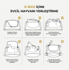 X-BAG Evcil Hayvan Veda Çantası. XSmall. 22 x 47 x 13 cm