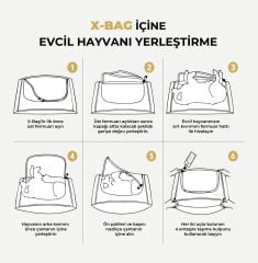 X-BAG Evcil Hayvan Veda Çantası. Small. 25 x 59 x 15 cm