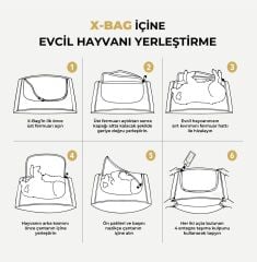 X-BAG Evcil Hayvan Veda Çantası. Medium. 34 x 78 x 19 cm