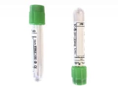 Vakumlu Tüp. 4 ml. Lityum/Heparinli. Yeşil Kapaklı (100 Adet)