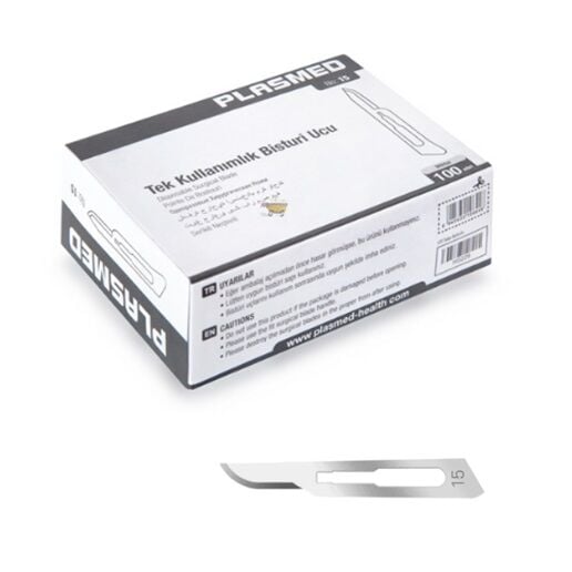 Plasmed Bistüri Ucu No:15 (100 Adet)