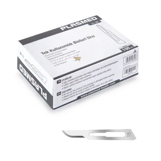 Plasmed Bistüri Ucu No:15 (100 Adet)