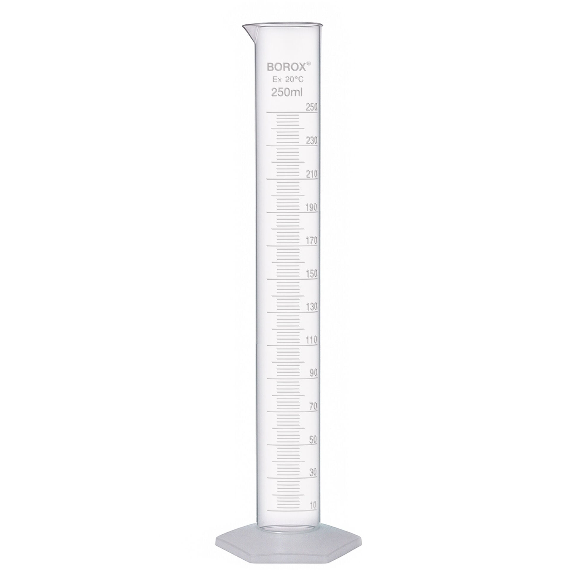 Borox Plastik Mezür. 250 ml. Kabartma Skala