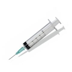 Berika Plastik Enjektör. 5 ml. Contalı. 21G Yeşil Kısa İğneli ( 250 Adet )
