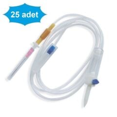 Berika Serum Seti. 18G Pembe İğneli. Luer Slip ( 25 Adet )