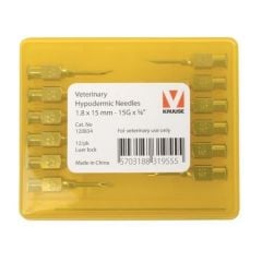 KRUUSE-VET Enjektör İğnesi (15Gx5/8) 1.8 x 15 mm (12 Adet)