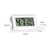 Termometre - Higrometre. Dijital. Problu. Kuluçka Tip. Beyaz ( Nem ve Sıcaklık Ölçer )