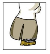 Tahta Blok - Tırnak Takozu. 130 mm. XL
