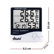 Diwu Termometre-Higrometre. HTC-2 (Nem ve Sıcaklık Ölçer) Problu