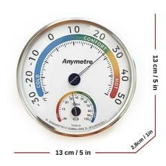 Anymetre TH101E Termometre-Higrometre. Mekanik (Nem ve Sıcaklık Ölçer)