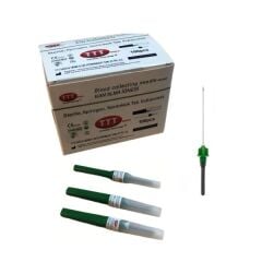 Kan Alma İğnesi. 0.8x38 mm (21Gx1½) Yeşil (100 Adet)