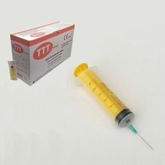 TTT Plastik Enjektör. 50 ml. Contalı. 21G Yeşil İğneli ( 75 Adet )