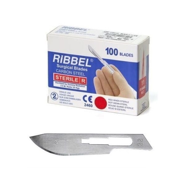 Ribbel Bistüri Ucu. No:22 (100 Adet)
