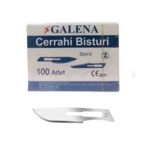 Galena Vet Bistüri Ucu. No:10 (100 Adet)