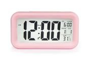 Masaüstü Saat Takvim Termometre. Pembe