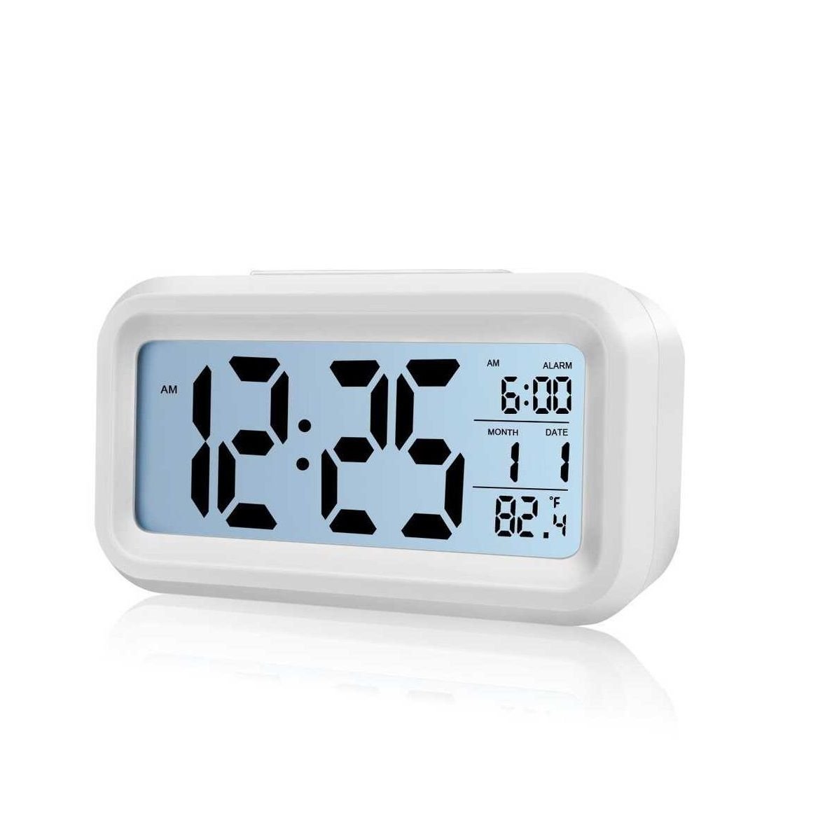 Masaüstü Saat Takvim Termometre. Beyaz