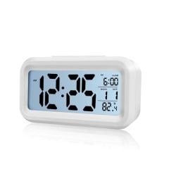 Masaüstü Saat Takvim Termometre. Beyaz